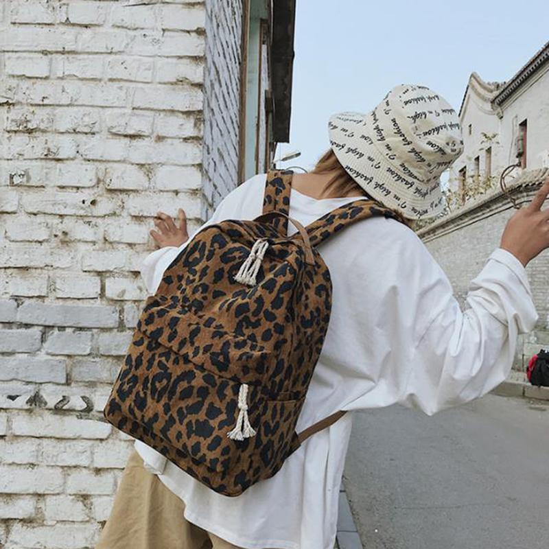 Fashion Female Backpack Leopard Print Corduroy Dual-Straps Woman Travel Large Capacity Girl School Shoulder Bag Style
Fashion Female Backpack Leopard Print Corduroy Dual-Straps Woman Travel Large Capacity Girl School Shoulder Bag Style