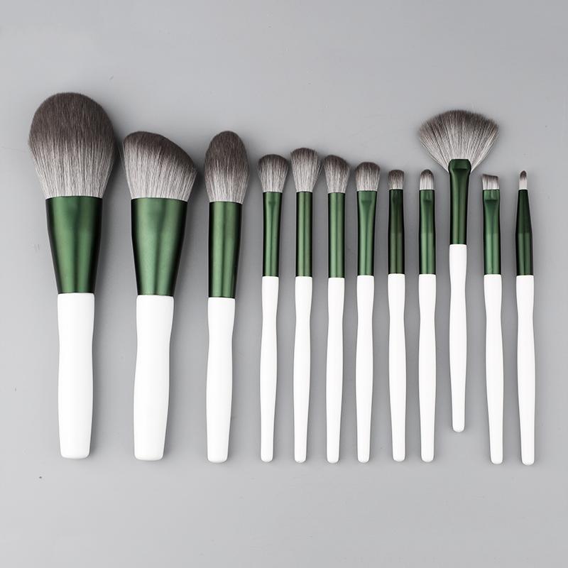 Makeup Brushes 12Pcs Brush Beauty Tool Loose Powder Eye Shadow Eyebrow Foundation Blush Mixed Cosmetics Super Soft Make Up