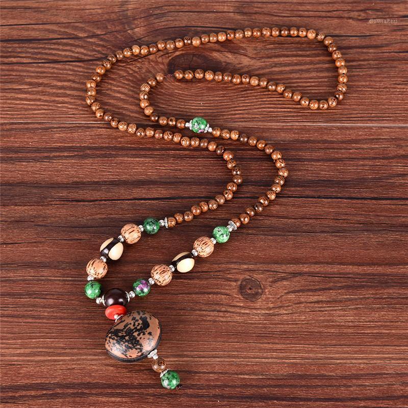 Vintage Multi-Color Wood Beads Necklaces Natural Stone Pendant Long Sweater Necklace Women Man Jewelry Chains
Vintage Multi-Color Wood Beads Necklaces Natural Stone Pendant Long Sweater Necklace Women Man Jewelry Chains