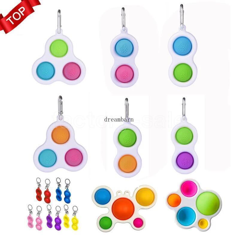 Fidget Simple Dimple Toy Pendants Fat Brain Toys Stress Relief Hand For Kids Ad…