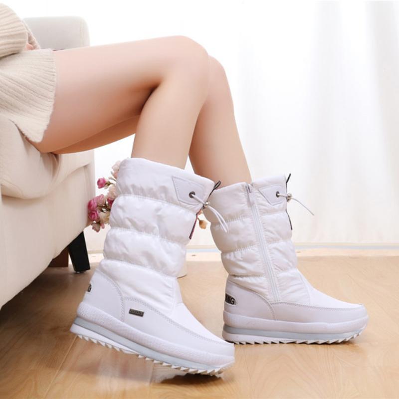 Brand Women Winter Boots Mid-Calf Snow Female Warm Fur Plush Insole High Quality Botas Mujer Flat, Black
Brand Women Winter Boots Mid-Calf Snow Female Warm Fur Plush Insole High Quality Botas Mujer Flat, Black
