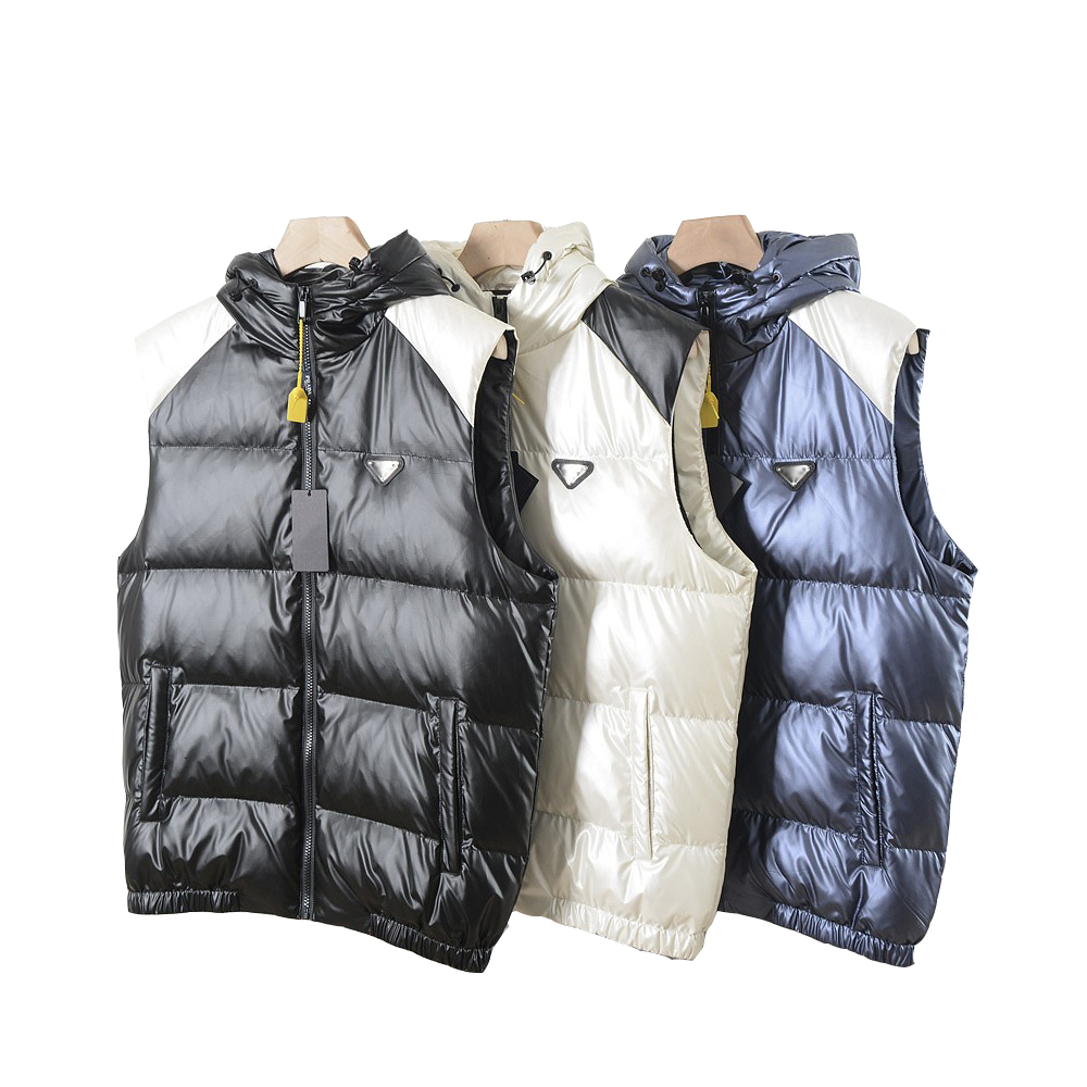 Italy Famous luxury Men Goose Down Vest North Winter Coat light Thick Hooded Triangle Badge Comfortable And Warm Glossy contrast Jacket Man Clothing S-2XL, Black
Italy Famous luxury Men Goose Down Vest North Winter Coat light Thick Hooded Triangle Badge Comfortable And Warm Glossy contrast Jacket Man Clothing S-2XL, Black