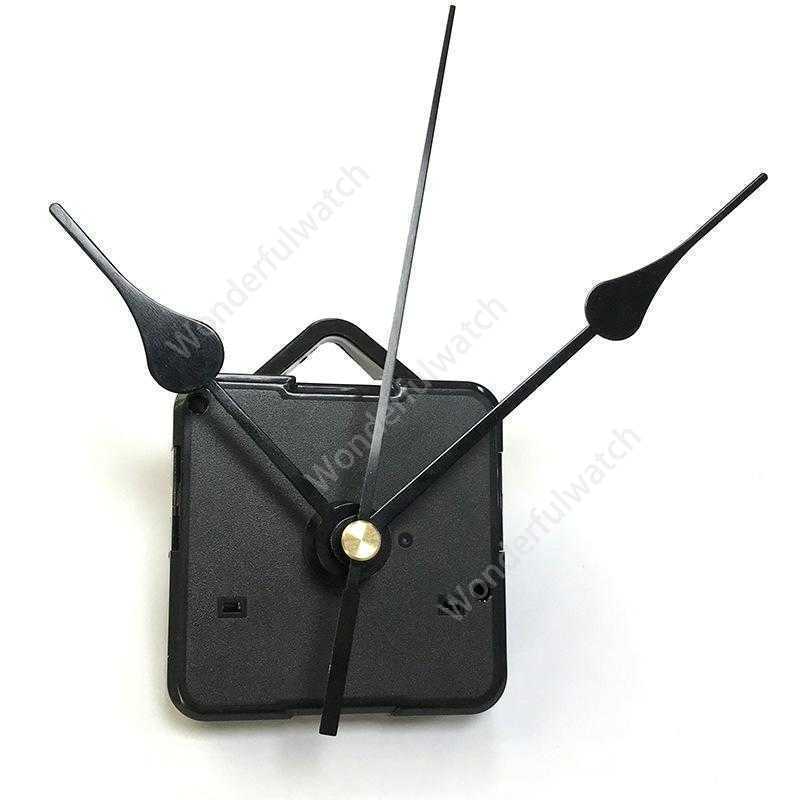 Home Clocks DIY Quartz Clock Movement Kit Black Clock Accessories Spindle Mechanism Repair with Hand Sets Shaft Length 13 Best DAW287