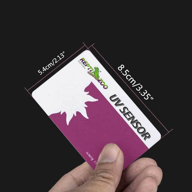 2 Stks/set Reptile Terrarium Uvb Test card Uv Light Lamp Live Tests Paper