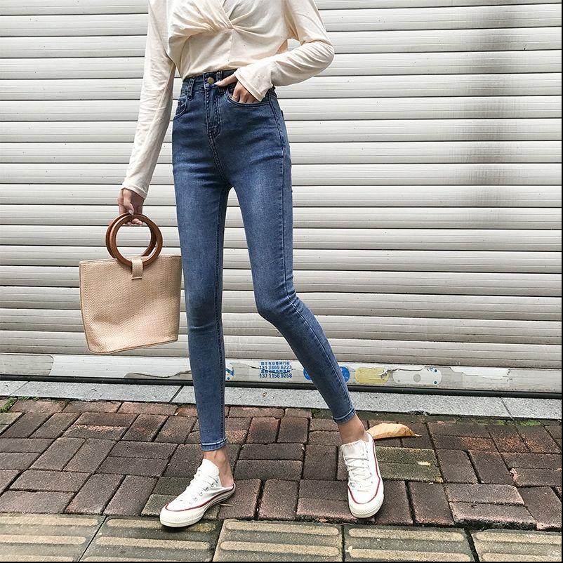 autumn high elastic womens jeans plus size stretch washed mid waist denim skinny pencil pants trousers, Blue
autumn high elastic womens jeans plus size stretch washed mid waist denim skinny pencil pants trousers, Blue