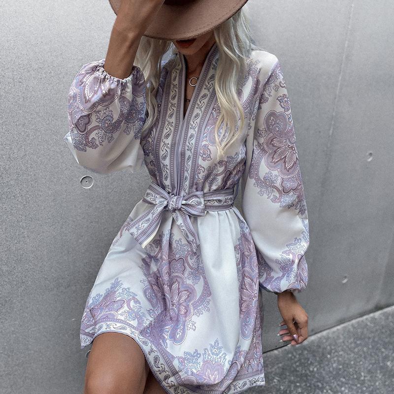 Casual Dresses Elegant Lantern Long Sleeve Spring Autumn Dress Sexy V Neck Tie-up Bow Party Lady Fashion Pattern Print Office Mini, 01 pink
Casual Dresses Elegant Lantern Long Sleeve Spring Autumn Dress Sexy V Neck Tie-up Bow Party Lady Fashion Pattern Print Office Mini, 01 pink
