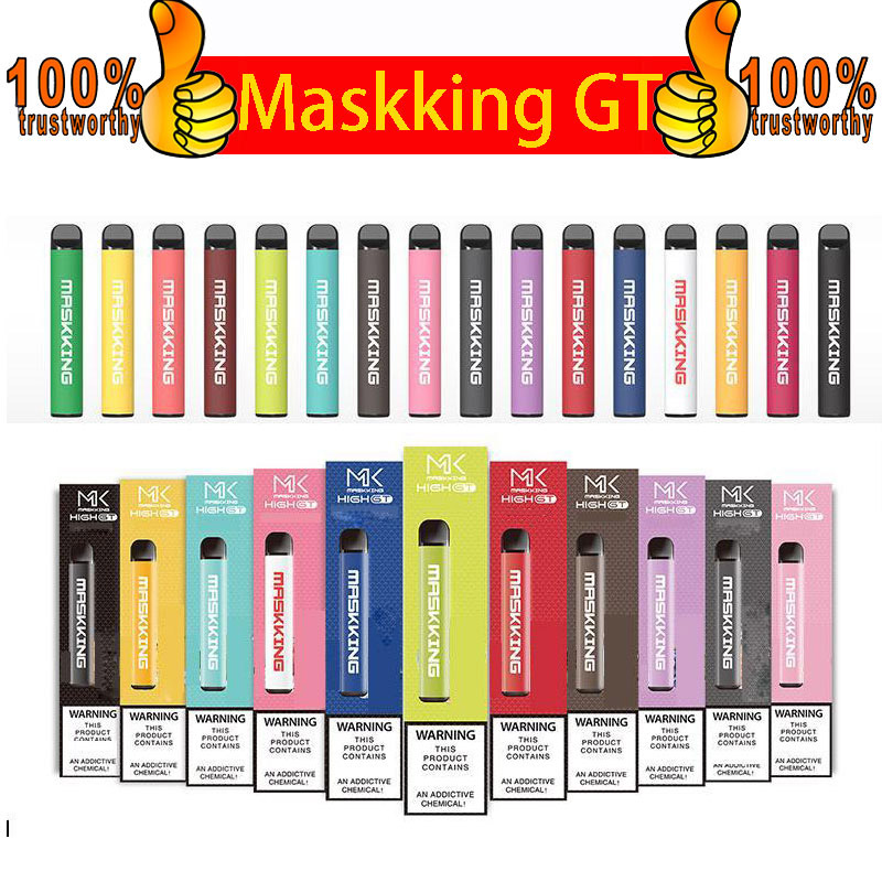 Maskking High GT Disposable Vape Pen Device Cigarette Kit Local MK Disposable e cigarettes 450 Puffs Battery 2ml Pre-Filled Pen disposable vape VS puff bars
Maskking High GT Disposable Vape Pen Device Cigarette Kit Local MK Disposable e cigarettes 450 Puffs Battery 2ml Pre-Filled Pen disposable vape VS puff bars