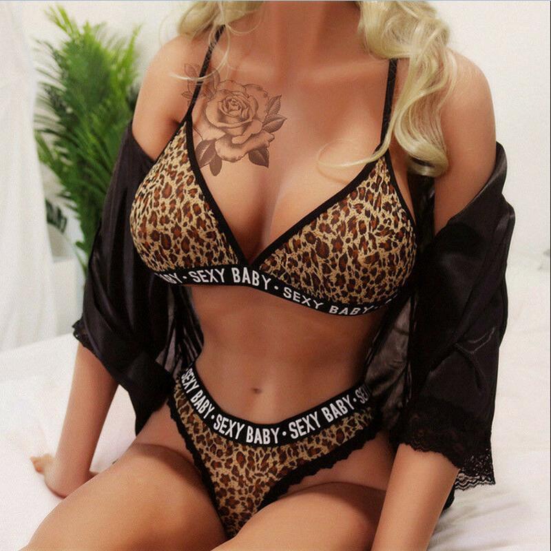 Bras Sets Sexy Leopard Womens Lace Erotic Lingerie Tops Bra Ladies Triangle Thong Underwear Set Nightwear Sleepwear Lot
Bras Sets Sexy Leopard Womens Lace Erotic Lingerie Tops Bra Ladies Triangle Thong Underwear Set Nightwear Sleepwear Lot