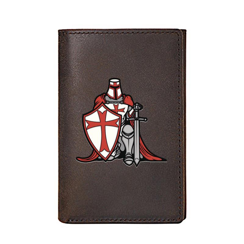 High Quality Men Wallet Genuine Leather Ordre Du Temple Printing Card Holders Male Slim Mini Short Purse Wallets, Red;black
High Quality Men Wallet Genuine Leather Ordre Du Temple Printing Card Holders Male Slim Mini Short Purse Wallets, Red;black