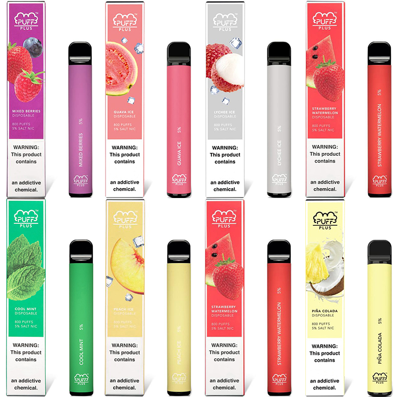 Puff Bar Plus Disposable Vape Pen mix flavors Kits 800 Puffs cigarettes 550mAh Battery 3.2ML Vapor cool mint Pod Device Puffbars Vapes
Puff Bar Plus Disposable Vape Pen mix flavors Kits 800 Puffs cigarettes 550mAh Battery 3.2ML Vapor cool mint Pod Device Puffbars Vapes