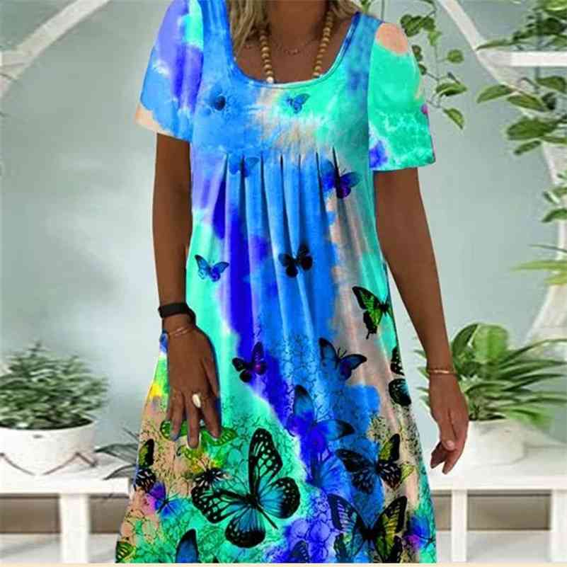 Women' Summer Autumn Short Sleeve Round Neck Pleated Printed All-Match Dress Women Fashion Casual Loose Dress 210630, Yellow
Women' Summer Autumn Short Sleeve Round Neck Pleated Printed All-Match Dress Women Fashion Casual Loose Dress 210630, Yellow