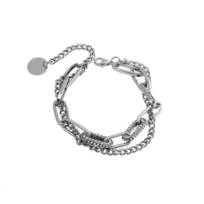 Link, Chain 2021 Trendy Hip Hop Double Layer Bracelet Alloy On Hand Women Accessories Fashion Jewellery The Gift
Link, Chain 2021 Trendy Hip Hop Double Layer Bracelet Alloy On Hand Women Accessories Fashion Jewellery The Gift