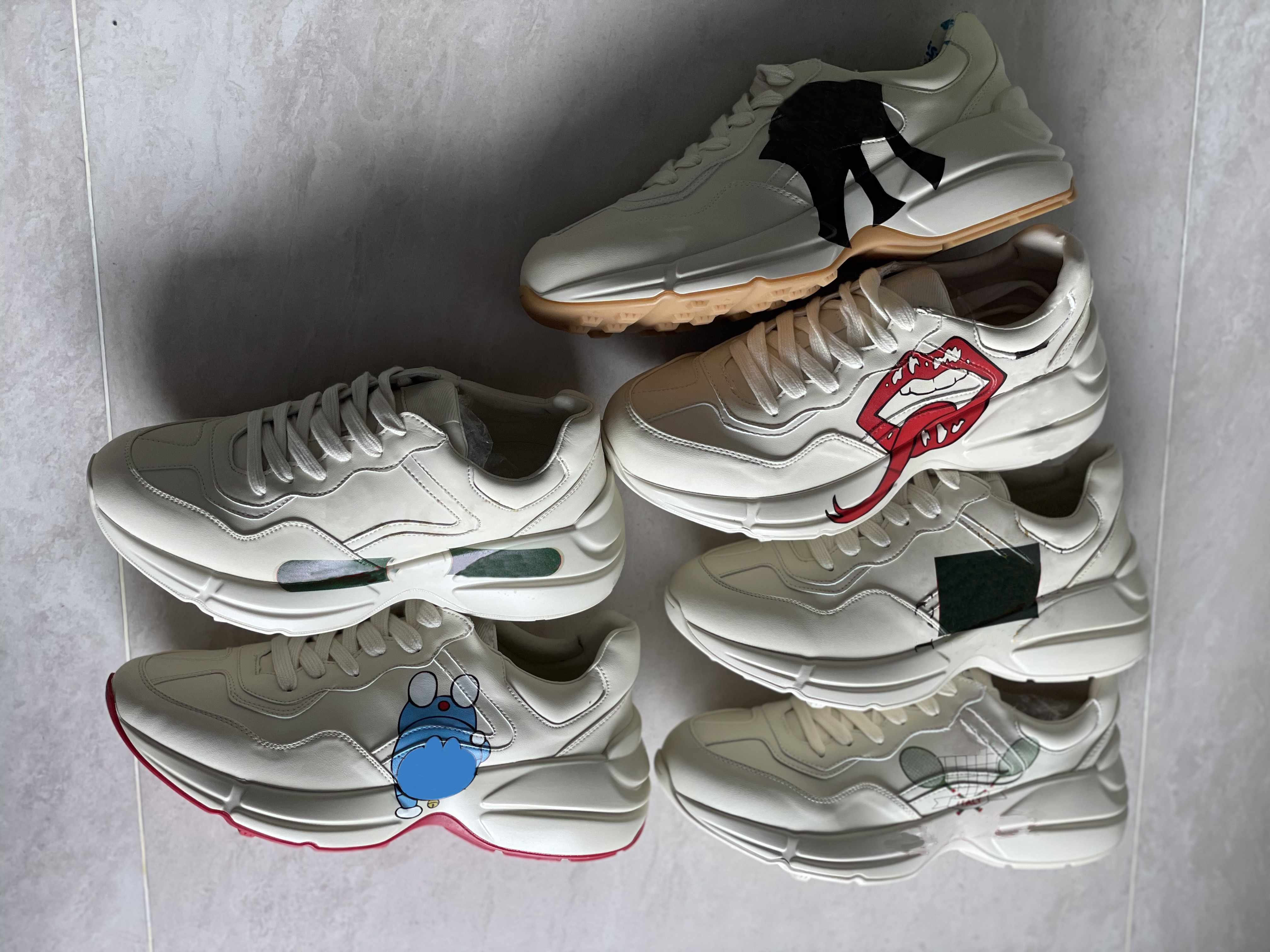 2021 Women Rhyton sneaker Men Designer Platform Shoes Red Green stripe Multicolor Sneakers Leather Runner Trainer Casual Shoes Top Quality With Box 319, Sock
2021 Women Rhyton sneaker Men Designer Platform Shoes Red Green stripe Multicolor Sneakers Leather Runner Trainer Casual Shoes Top Quality With Box 319, Sock