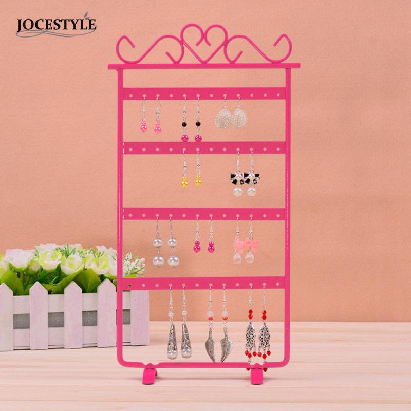 Other White/Pink/Black 33cm Earring Display 48 Hole Rack Jewelry Iron Wall Frame Necklace Holder Accessories Base Storage For
Other White/Pink/Black 33cm Earring Display 48 Hole Rack Jewelry Iron Wall Frame Necklace Holder Accessories Base Storage For