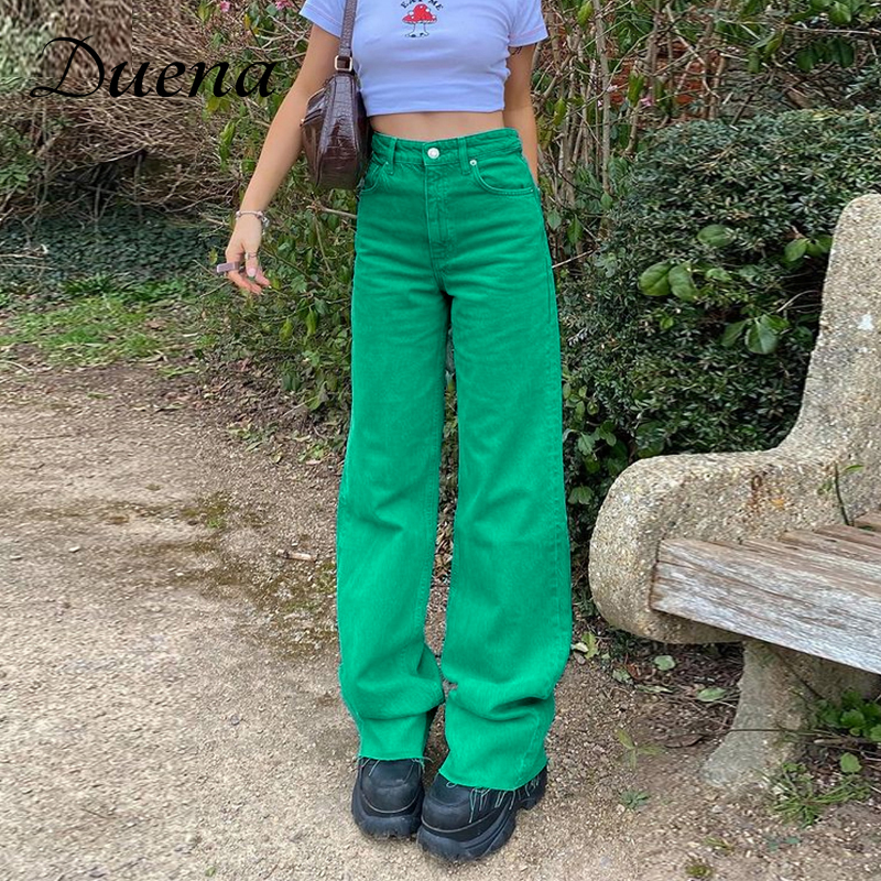 Duena Y2K Streetwear Jeans Baggy Green Teenage Girls Za 2021 Summer Vintage Clothing Fashion Pink High Waist Denim Pants Women
Duena Y2K Streetwear Jeans Baggy Green Teenage Girls Za 2021 Summer Vintage Clothing Fashion Pink High Waist Denim Pants Women