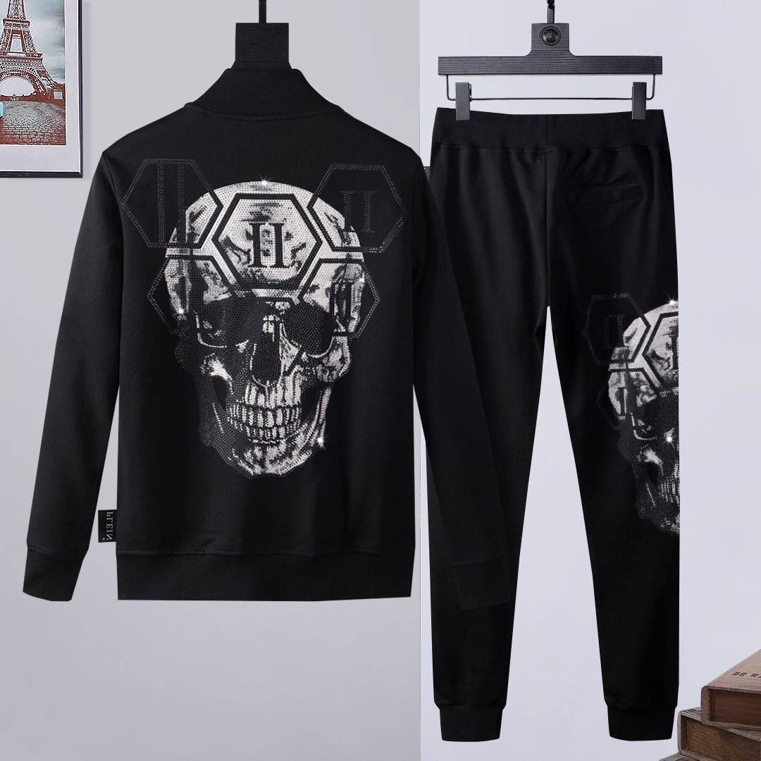 PLEIN BEAR Mens HOODIE JACKET TROUSERS CRYSTAL SKULL Tracksuit Men Hoodies Casual Tracksuits Jogger Jackets Pants Sets Sporting Suit 74184, Black
PLEIN BEAR Mens HOODIE JACKET TROUSERS CRYSTAL SKULL Tracksuit Men Hoodies Casual Tracksuits Jogger Jackets Pants Sets Sporting Suit 74184, Black