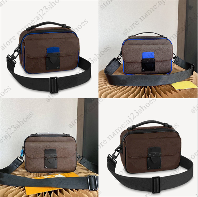 S Lock Messenger Men Bag Monograms Macassar Canvas Trunk Locks Stylish Shoulder Bags designer handbags, 01
S Lock Messenger Men Bag Monograms Macassar Canvas Trunk Locks Stylish Shoulder Bags designer handbags, 01