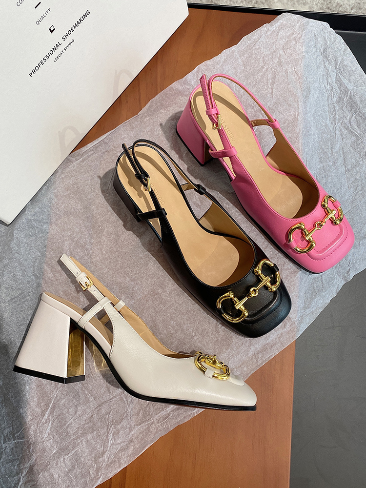 French Style Retro Horse Buckle High Heel Pumps Womens 2021spring New Style White Square Toe Chunky Heel Mary Jane Sandals, Milky white back empty-7.5cm
French Style Retro Horse Buckle High Heel Pumps Womens 2021spring New Style White Square Toe Chunky Heel Mary Jane Sandals, Milky white back empty-7.5cm