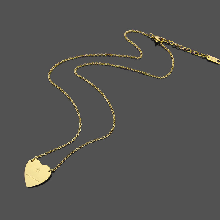 Not Faded Stainless Steel Simple heart Pendant Necklaces Silver Rose Colors Gold Plated Classic Style Logo Printed Women Designer Jewelry
Not Faded Stainless Steel Simple heart Pendant Necklaces Silver Rose Colors Gold Plated Classic Style Logo Printed Women Designer Jewelry