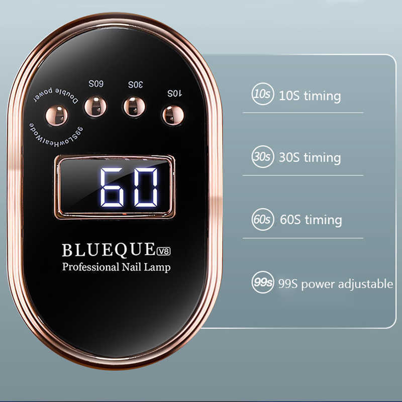 Nail Lamp 168W/120W LED UV For Manicure 36PCS Leds Dryer LCD Display Drying Gel Polish Art Tools 210622