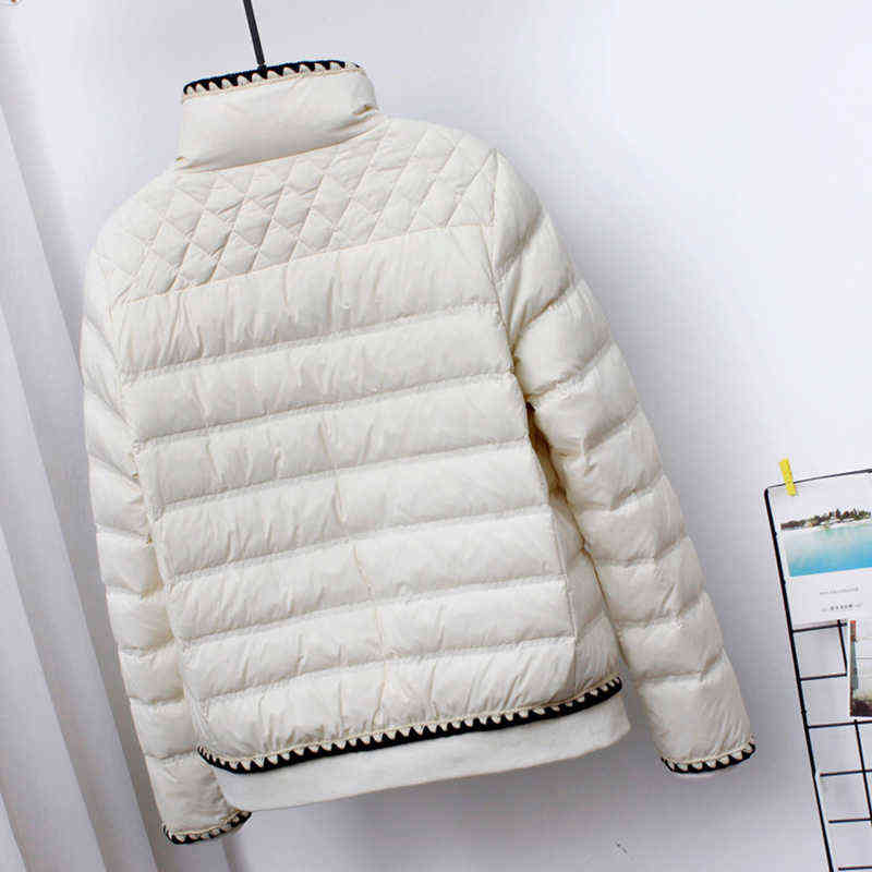 SEDUTMO Winter Fashion Duck Down Coat Women Slim Short Jackets Spring Ultra Light Casual Pocket Basic Parkas ED1493 211130