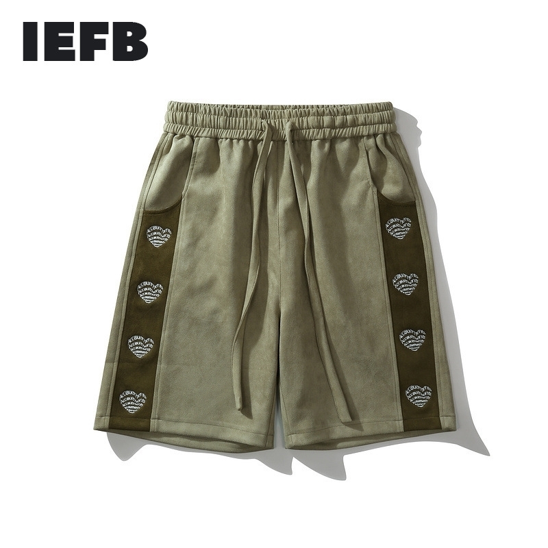 IEFB Streetwear Hip Hop Suede Shorts Men's Women's Summer Letters Embroidery Straight Casual Drawstring Knee Length Pants 210524, Green
IEFB Streetwear Hip Hop Suede Shorts Men's Women's Summer Letters Embroidery Straight Casual Drawstring Knee Length Pants 210524, Green