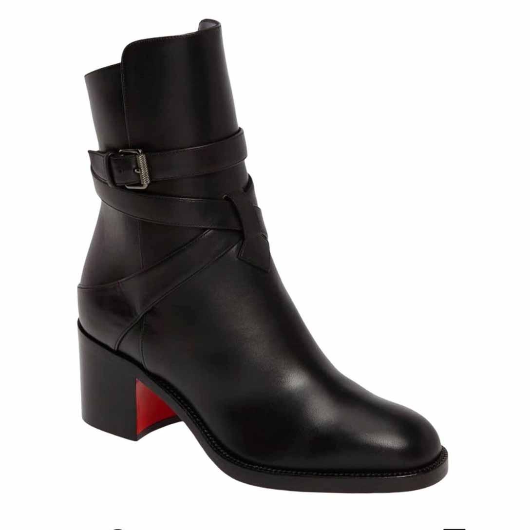 Slim Ladys Boots Black Calfskin Genuine Leather Red Bottom Boot For Women Karistrap Style High Block Heel Ankle Bootss With Straps Winter EUR35-43
Slim Ladys Boots Black Calfskin Genuine Leather Red Bottom Boot For Women Karistrap Style High Block Heel Ankle Bootss With Straps Winter EUR35-43