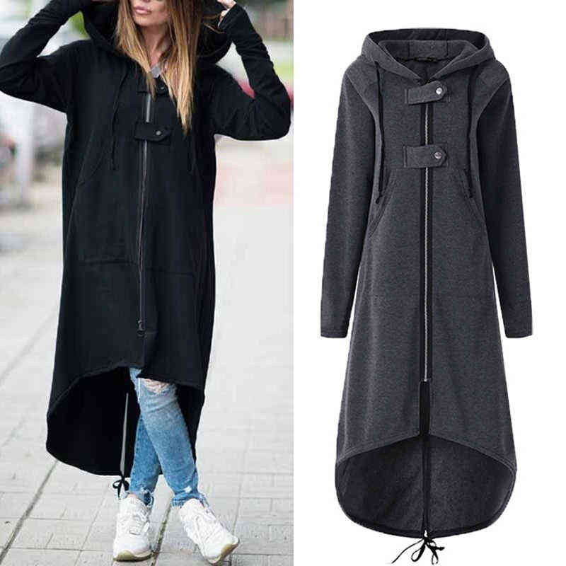 Spring Long Style Women' Zipper Coat Hoodie Sweatshirt Zip Up Jacket Tops Corduroy Long Sleeve Personality Street Hoodie 211108, Black
Spring Long Style Women' Zipper Coat Hoodie Sweatshirt Zip Up Jacket Tops Corduroy Long Sleeve Personality Street Hoodie 211108, Black