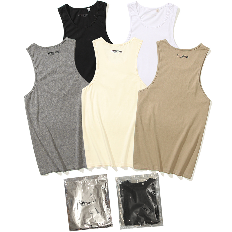 Fear of god mens vest fog summer essentials Tops essential off Men's T short Tank sleeveless Stylish mesh fabric breathable logo print, White;black
Fear of god mens vest fog summer essentials Tops essential off Men's T short Tank sleeveless Stylish mesh fabric breathable logo print, White;black