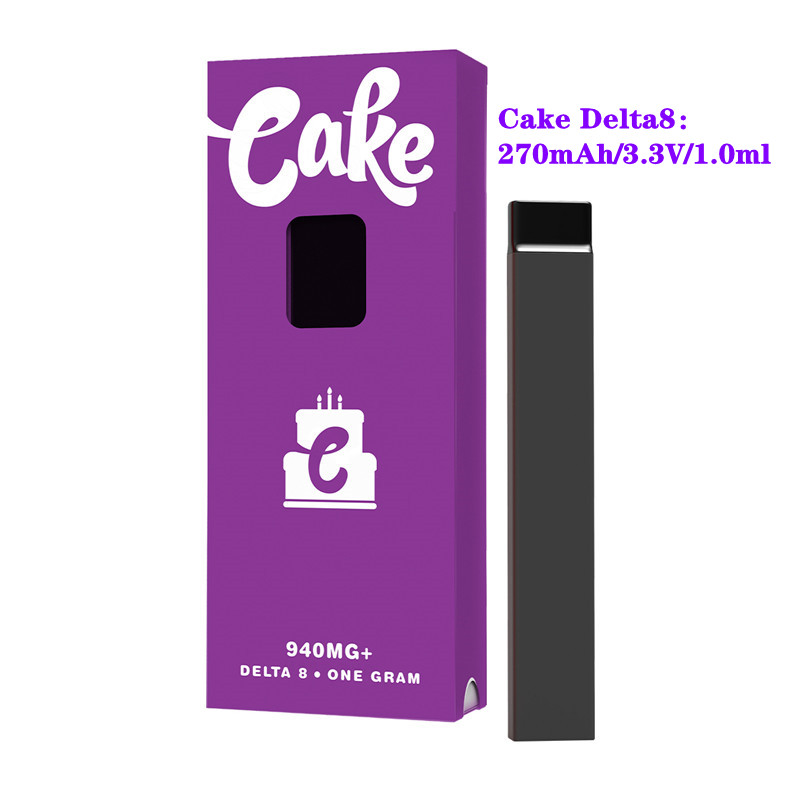 Cake Delta 8 cigarette Vape Pen Pod Device empty ecig Kits 1ML 270mAh 3.3V Rechargeable Battery Vaporizer
Cake Delta 8 cigarette Vape Pen Pod Device empty ecig Kits 1ML 270mAh 3.3V Rechargeable Battery Vaporizer