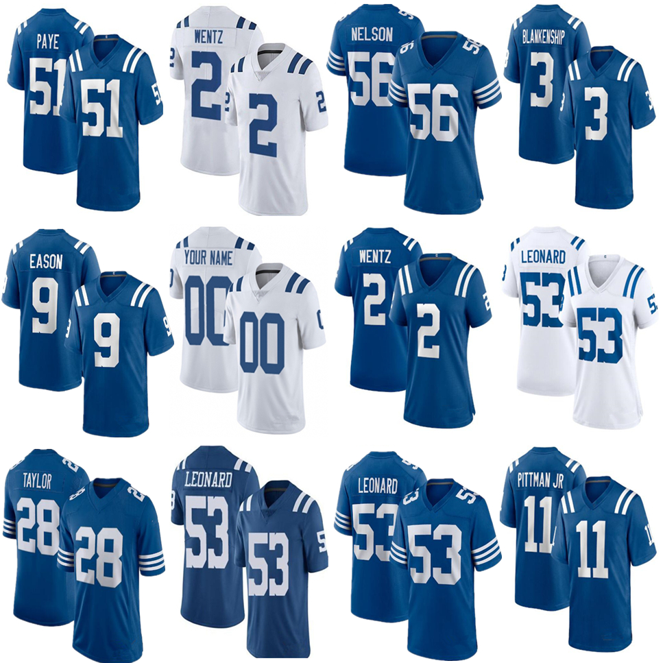 9 Jacob Eason 2 Carson Wentz 28 Jonathan Taylor Custom Football Jerseys 56 Quenton Nelson iNDIanApolIsCoLTsdarius Leonard Kwity Paye Sam Ehlinger T.Y. Hilton, As image
9 Jacob Eason 2 Carson Wentz 28 Jonathan Taylor Custom Football Jerseys 56 Quenton Nelson iNDIanApolIsCoLTsdarius Leonard Kwity Paye Sam Ehlinger T.Y. Hilton, As image