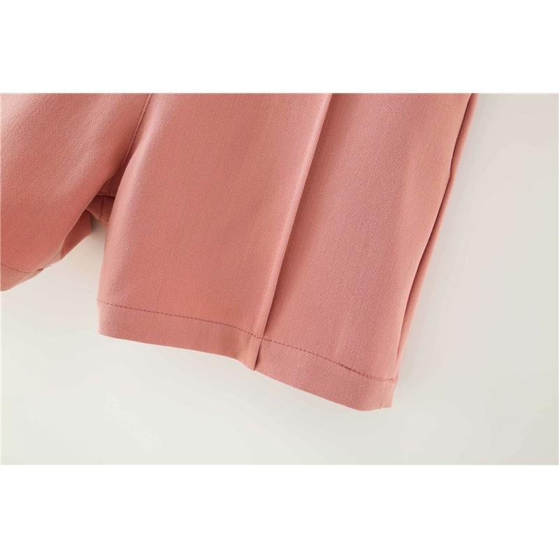 vintage women solid pink shorts summer fashion ladies causal polyester and cotton female casual girls 210527