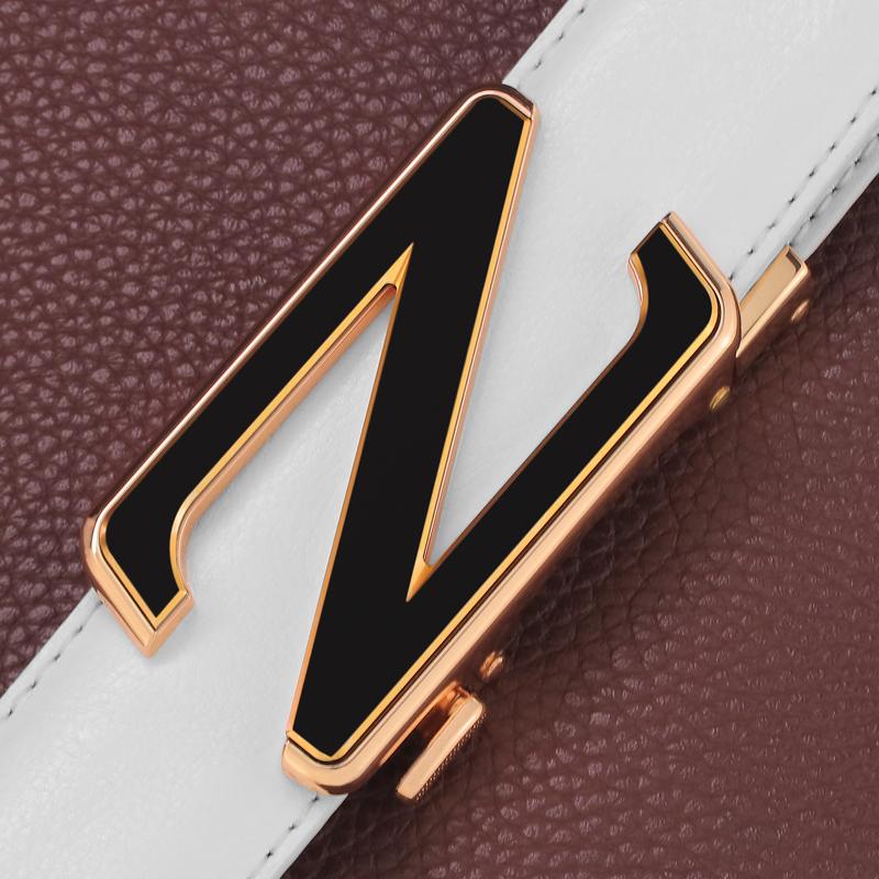 Belts Letter Z Belt For Men Genuine Leather Automatic Buckle Blue Designer 3.5CM Wide Male Waist Strap, White
Belts Letter Z Belt For Men Genuine Leather Automatic Buckle Blue Designer 3.5CM Wide Male Waist Strap, White