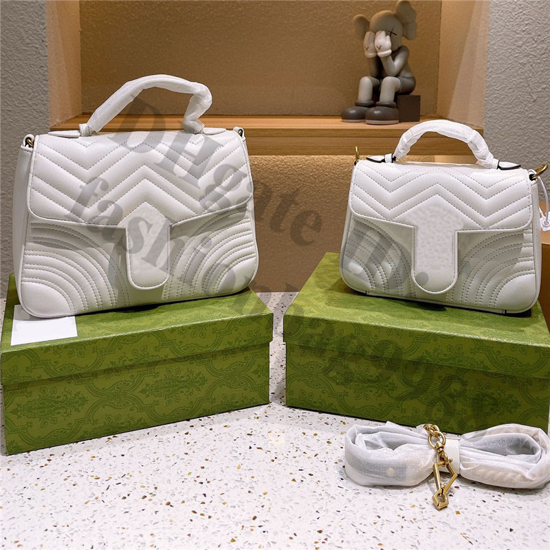 2021 Women White Leather Marmont Shoulder Bags Brand Top high quality 25x10x19cm 21x7x14cm Famous Designer Crossbody Bag Female Message Hand
2021 Women White Leather Marmont Shoulder Bags Brand Top high quality 25x10x19cm 21x7x14cm Famous Designer Crossbody Bag Female Message Hand