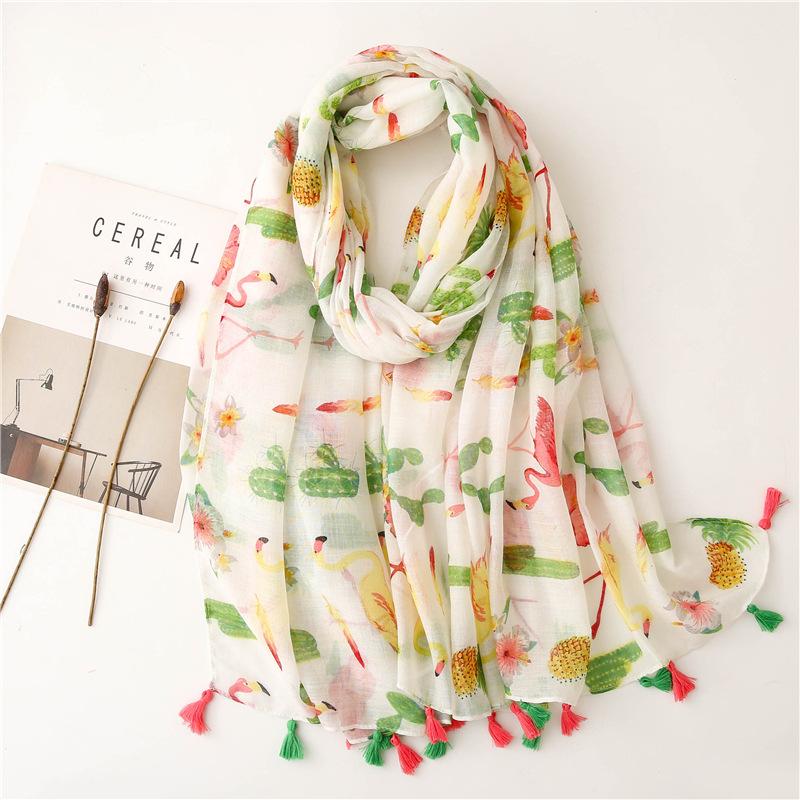 Berets Fashion Autumn Women Viscose Scarf Lovely Animal Flamingo Pattern Tassel Shawls And Wraps Female Foulards Echarpe Muslim Hijab, Blue;gray
Berets Fashion Autumn Women Viscose Scarf Lovely Animal Flamingo Pattern Tassel Shawls And Wraps Female Foulards Echarpe Muslim Hijab, Blue;gray