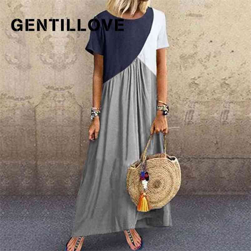 Jocoo Jolee Vintage Short Sleeve O Neck Patchwork Maxi Dress Casual Block Color Loose Long Dress Plus Size Beach Party Dress 210518, Yellow
Jocoo Jolee Vintage Short Sleeve O Neck Patchwork Maxi Dress Casual Block Color Loose Long Dress Plus Size Beach Party Dress 210518, Yellow