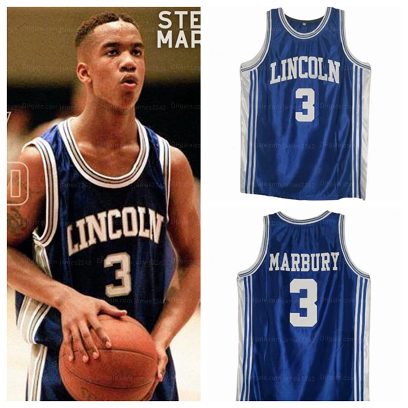 Custom Stephon Marbury 3# High School Basketball Jersey college Lincoln Stitched Blue Any Name Number Size S-4XL
Custom Stephon Marbury 3# High School Basketball Jersey college Lincoln Stitched Blue Any Name Number Size S-4XL
