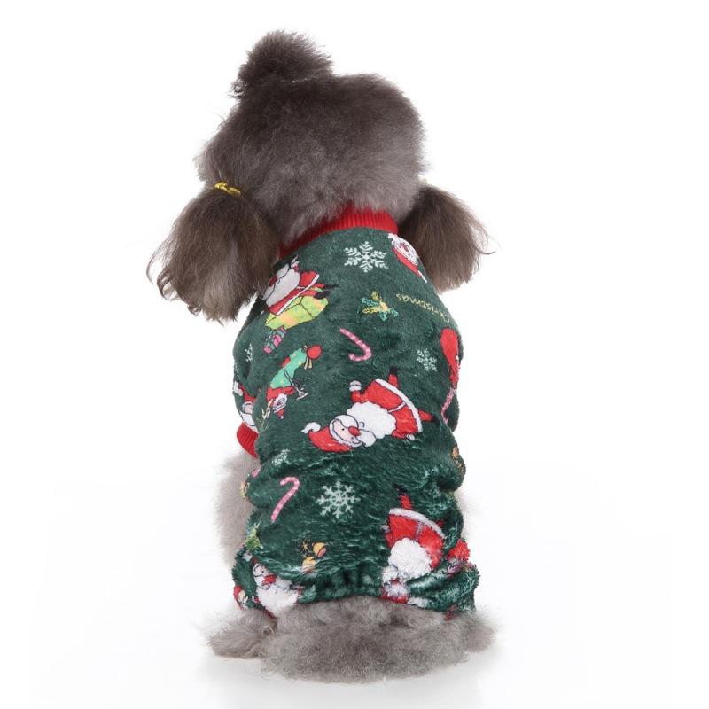 Pet Christmas Outfits 4-legged Cartoon Pattern Costume Small Medium Cold Weather Jumpsuit Dog Apparel
Pet Christmas Outfits 4-legged Cartoon Pattern Costume Small Medium Cold Weather Jumpsuit Dog Apparel