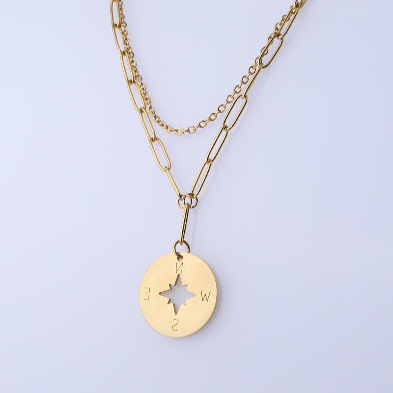 Pendant Necklaces 5pcs/lot Mirror Polished Stainless Steel Round Hollow Compass Double Hand Necklace Jewelry
Pendant Necklaces 5pcs/lot Mirror Polished Stainless Steel Round Hollow Compass Double Hand Necklace Jewelry