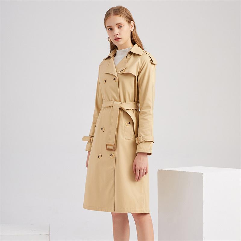 Women' Trench Coats 2021 Autumn Woman Plus Size Long Lapel Double Breasted Slim Belted Solid Coat Ladies Outwear, Khaki
Women' Trench Coats 2021 Autumn Woman Plus Size Long Lapel Double Breasted Slim Belted Solid Coat Ladies Outwear, Khaki