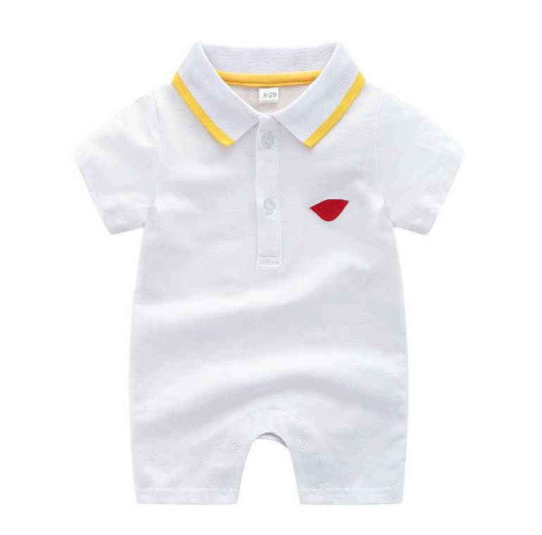 Designer Infant Cotton Romper summer toddler kids stripe Lapel short sleeve jumpsuits newborn baby boys girls Plaid diaper clothing A7136, White 1
Designer Infant Cotton Romper summer toddler kids stripe Lapel short sleeve jumpsuits newborn baby boys girls Plaid diaper clothing A7136, White 1