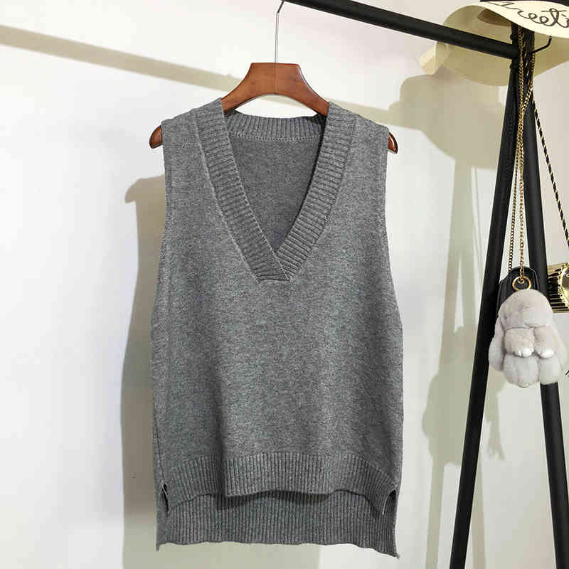 women's sweaters v-neck knitted vest women's new autumn and winter korean style loose all-match sleeveless sweater ladies 3wfy, White;black
women's sweaters v-neck knitted vest women's new autumn and winter korean style loose all-match sleeveless sweater ladies 3wfy, White;black