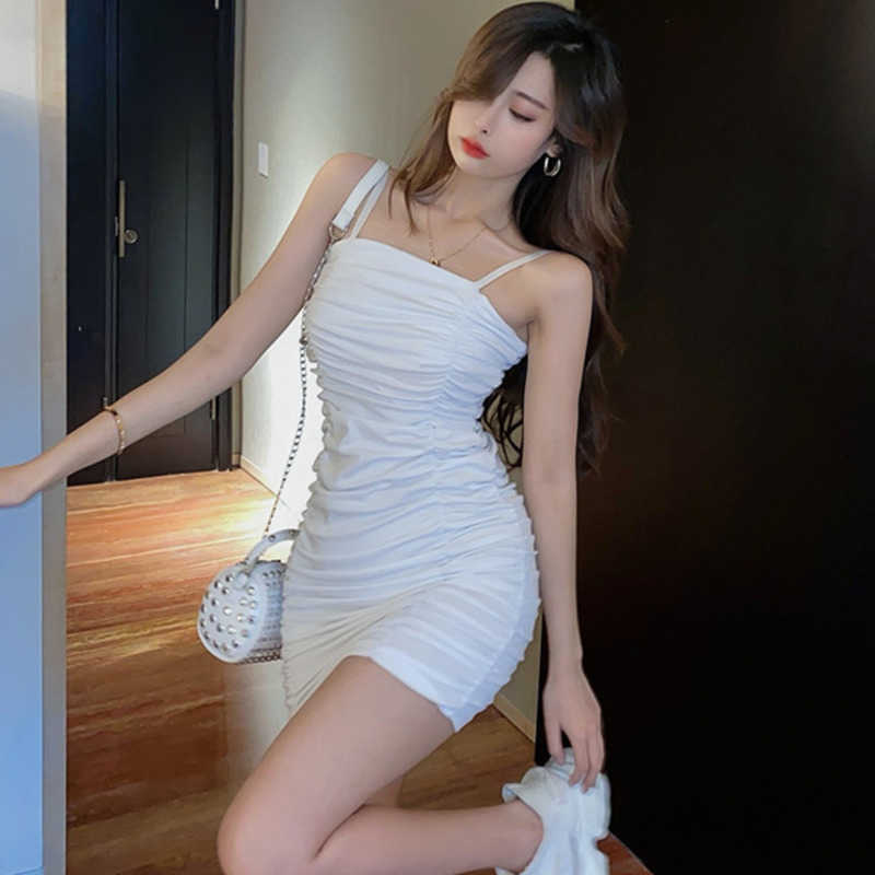 WOMENGAGA Women's Summer Tops Mini White Strap Tank Dress Sexy Slim Pleated Hip Korean Dresses Kawaii S2KF 210603
WOMENGAGA Women's Summer Tops Mini White Strap Tank Dress Sexy Slim Pleated Hip Korean Dresses Kawaii S2KF 210603