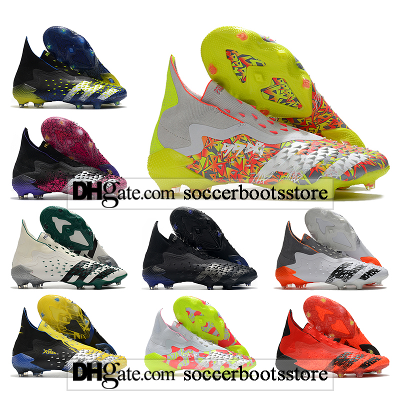 GIFT BAG Kids High Ankle Football Boots Whitespark Predator Freak + FG Firm Ground Cleats Mens Laceless Trainers Pogba 21 Outdoor X Men Black Red Yellow Soccer Shoes, Color 3
GIFT BAG Kids High Ankle Football Boots Whitespark Predator Freak + FG Firm Ground Cleats Mens Laceless Trainers Pogba 21 Outdoor X Men Black Red Yellow Soccer Shoes, Color 3