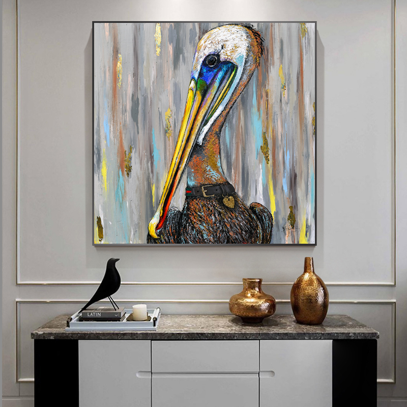 Oil Painting Bird On Canvas Animal And Prints Canvas Pictures Wall Art For Living Room Medern Home Decoration