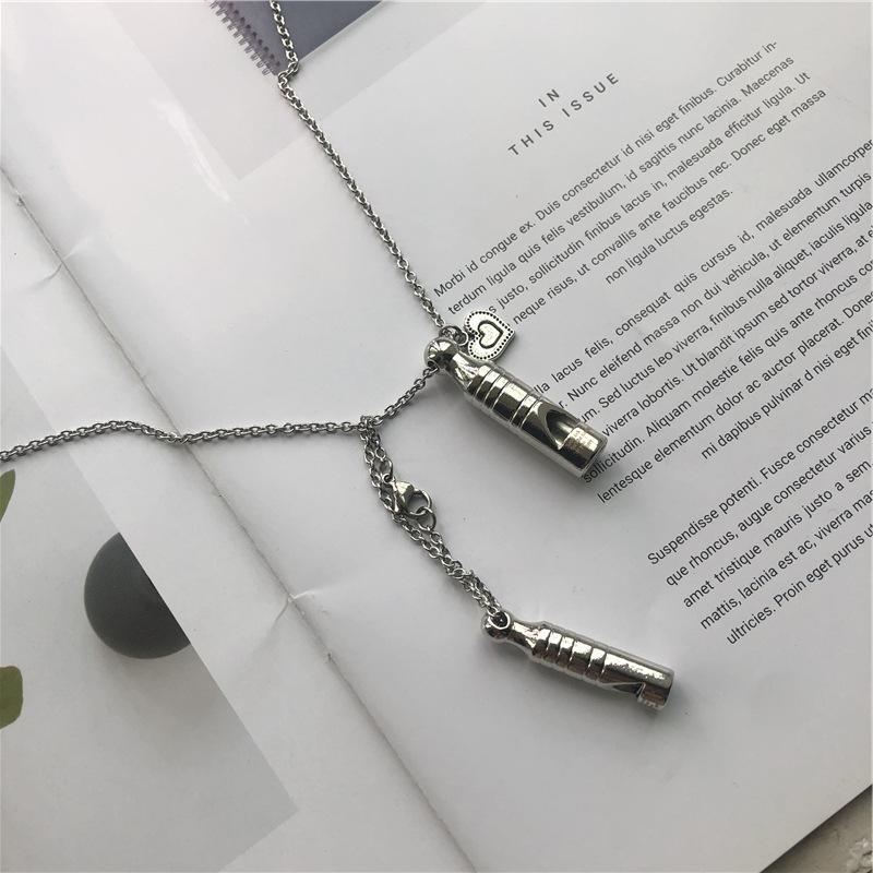 Pendant Necklaces Fashion Men's Necklace Whistle Cylindrical For Men Boy Geometric Long Chain Punk Jewelry Gift
Pendant Necklaces Fashion Men's Necklace Whistle Cylindrical For Men Boy Geometric Long Chain Punk Jewelry Gift