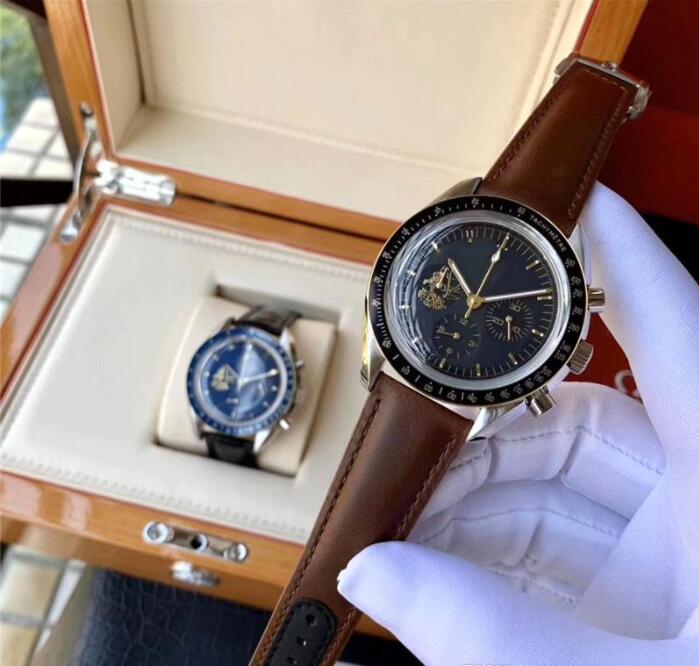 brand swiss watch for men apollo 11 50th anniversary deisgner quartz movement all dial work moonshine speed montre de luxe, Slivery;brown
brand swiss watch for men apollo 11 50th anniversary deisgner quartz movement all dial work moonshine speed montre de luxe, Slivery;brown