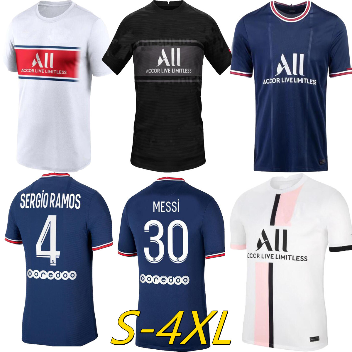 S-4XL Messi Paris Soccer Jerseys 21 22 Sergio Ramos Hakimi Maillots de Camicie da calcio 2021 2022 di Maria Neymar Mbappe Wijnaldul Uomo Kit uniforme enfants, Brown
S-4XL Messi Paris Soccer Jerseys 21 22 Sergio Ramos Hakimi Maillots de Camicie da calcio 2021 2022 di Maria Neymar Mbappe Wijnaldul Uomo Kit uniforme enfants, Brown
