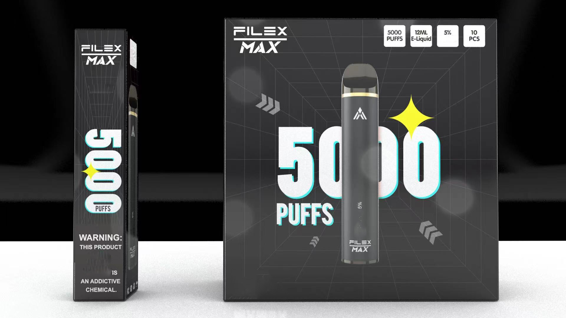 Electronic Cigarette QST Flex Max 5000 puffs rechargeable Disposable Kit Prefilled 12ml Pod Vape Pen device Genuine 13 colors 100% Original
Electronic Cigarette QST Flex Max 5000 puffs rechargeable Disposable Kit Prefilled 12ml Pod Vape Pen device Genuine 13 colors 100% Original