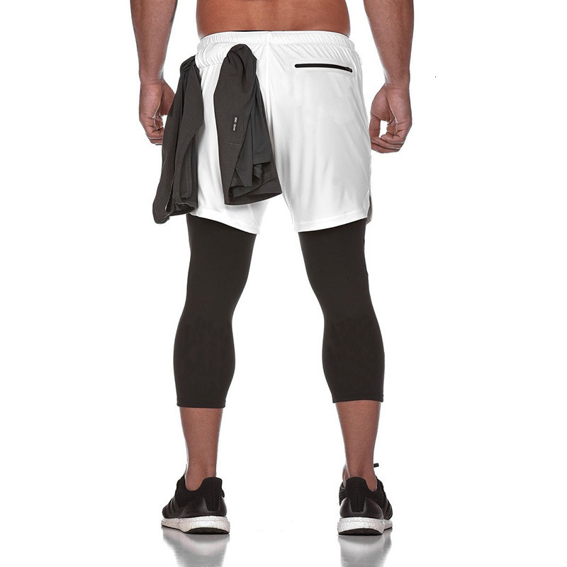 fashion shorts muscle brothers sports men's quick dry fake two piece capris outdoor running fitness pants, White;black
fashion shorts muscle brothers sports men's quick dry fake two piece capris outdoor running fitness pants, White;black